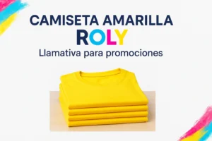 CAMISETA AMARILLA ROLY - Llamativa para promociones