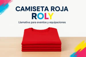 CAMISETA ROJA ROLY - Llamativa para eventos y equipaciones