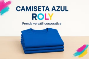 CAMISETA AZUL ROLY - Prenda versátil corporativa