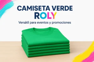 CAMISETA VERDE ROLY - Versátil para eventos y promociones