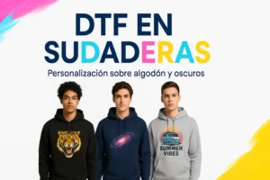 DTF EN SUDADERAS - Personalización sobre algodón y oscuros