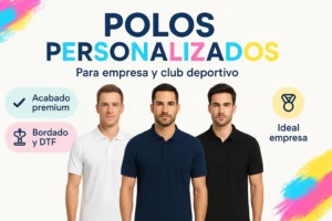 Polos personalizados Roly para empresa y club deportivo