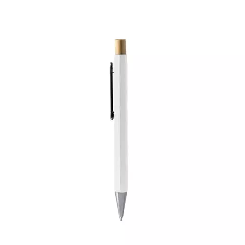 Bolígrafo SALOM blanco 01