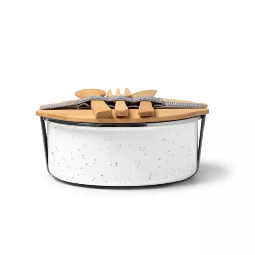 Fiambrera EVELIN cerámico blanco 01