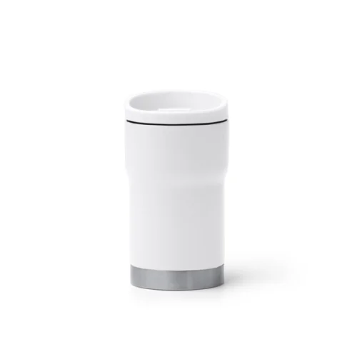 Vaso térmico de acero blanco 01