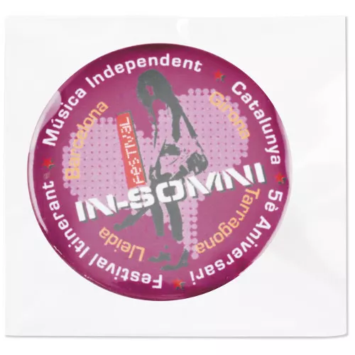 Chapas plástificadas todo color con imperdible