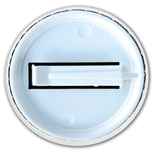 Chapas plástificadas todo color con patilla