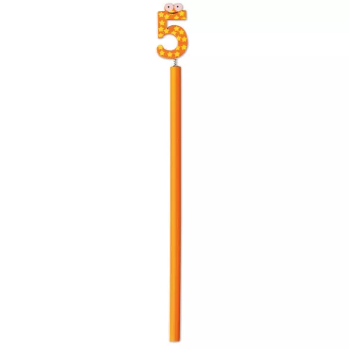 Lápiz con dígitos de números del 0 al 9. Venta en cajas de 50 unidades con 5 lápices de cada modelo.