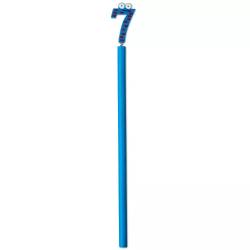 Lápiz con dígitos de números del 0 al 9. Venta en cajas de 50 unidades con 5 lápices de cada modelo.