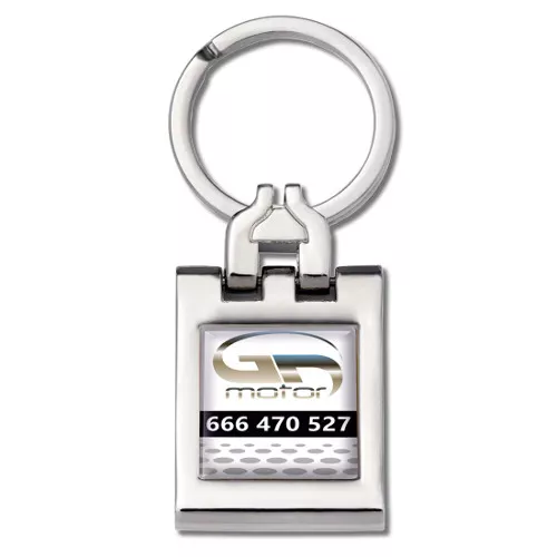 Llavero niquel pulido brillante,