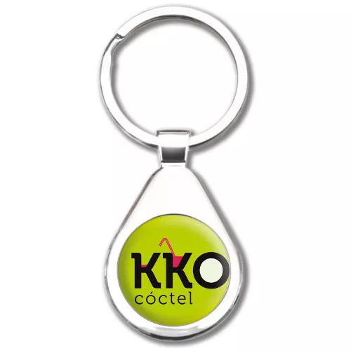 Llavero printer foto niquel pulido brillante printer 1 cara