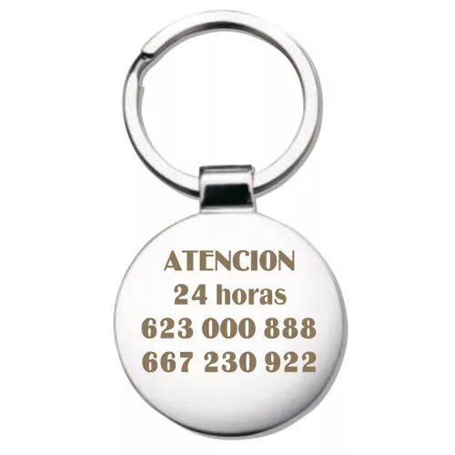 Llavero niquel pulido brillante