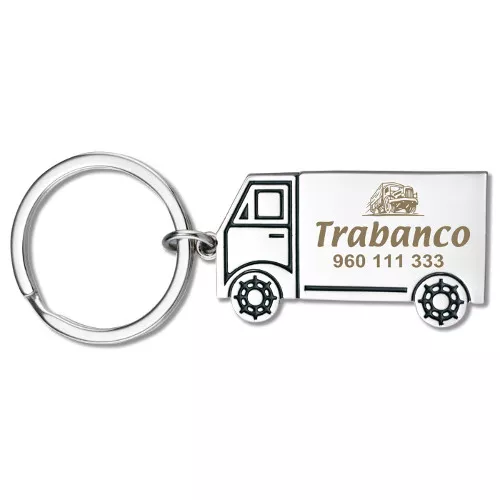 Llavero camión niquel