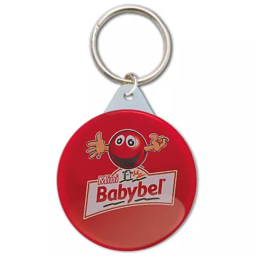 Llavero chapa plastificada todo color 1 cara