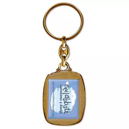 Llavero latón printer foto