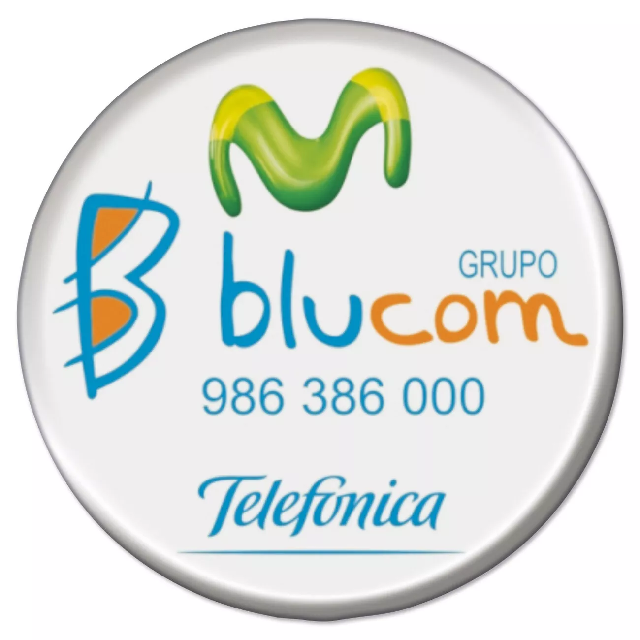 Adhesivos redondos con gota resina