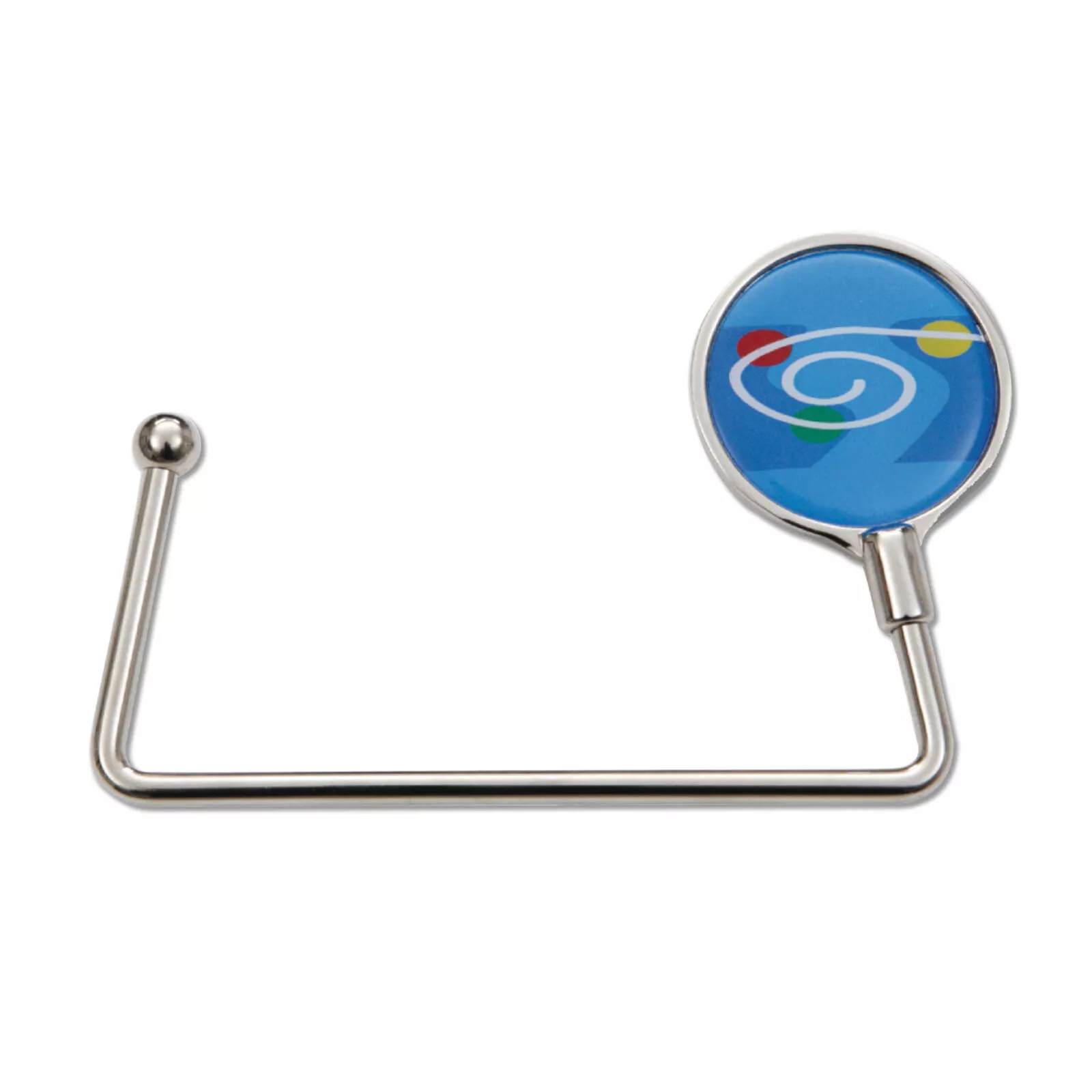 Cuelgabolsos redondo niquel pulido