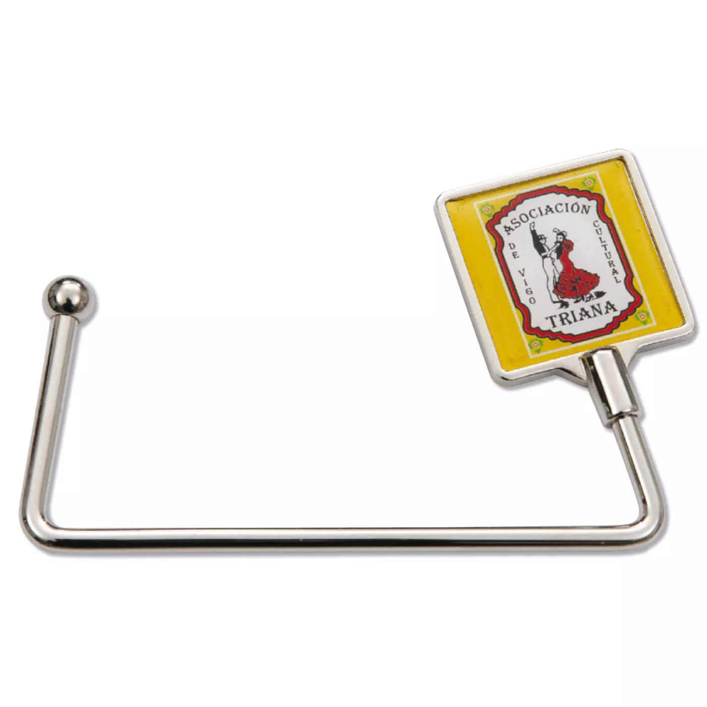 Cuelgabolsos cuadrado niquel pulido