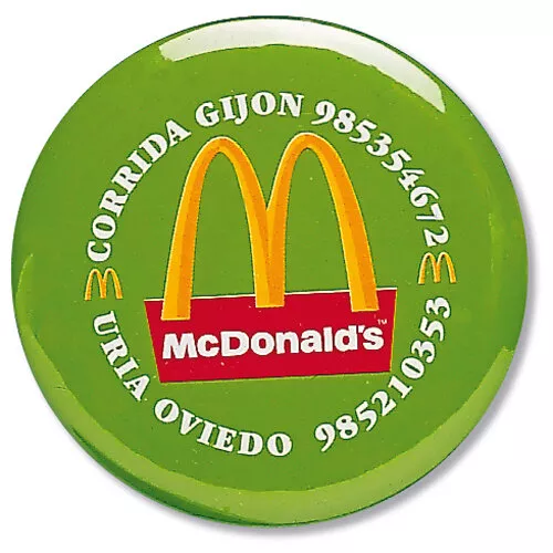 Chapas plástificadas todo color con imperdible