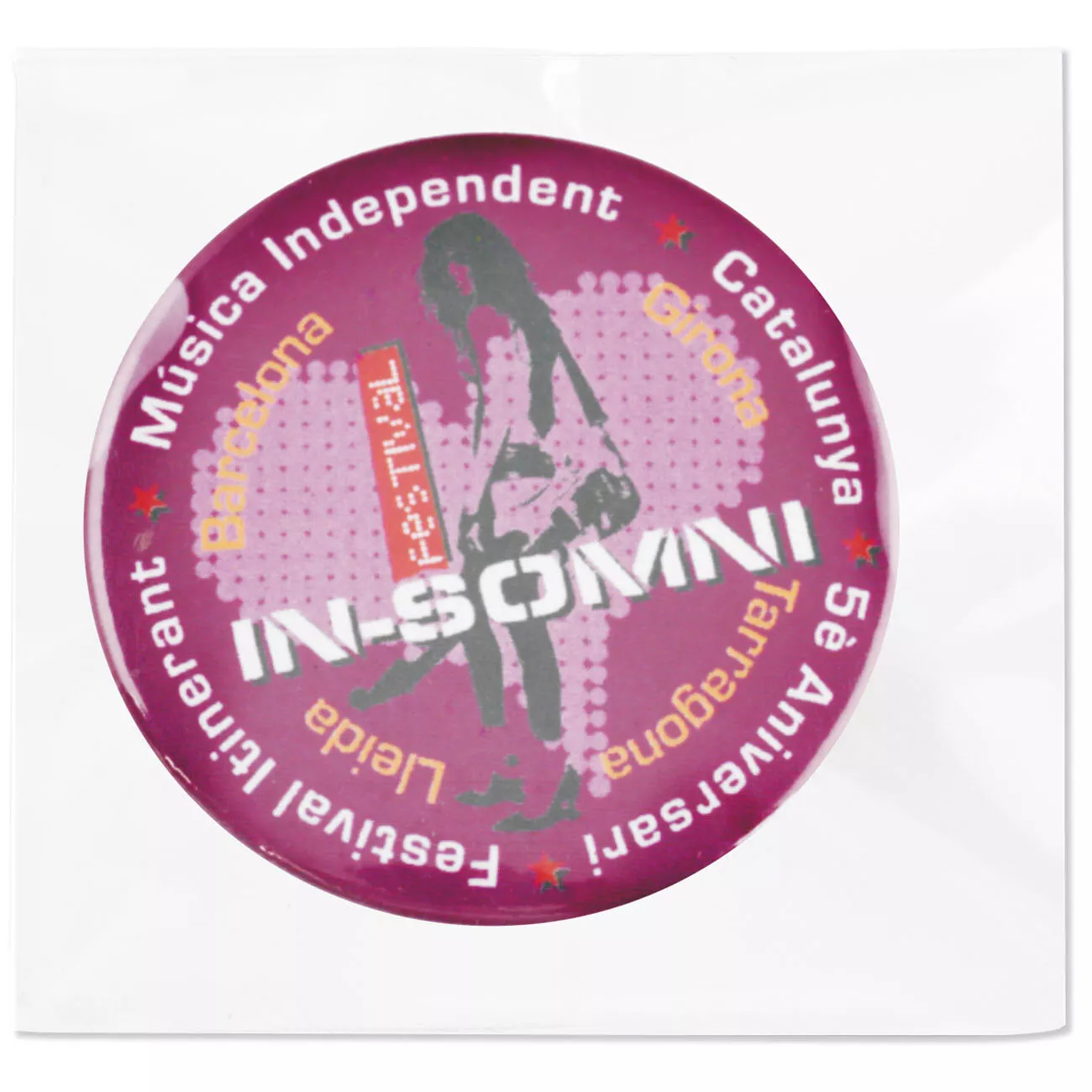 Chapas plástificadas todo color con imperdible