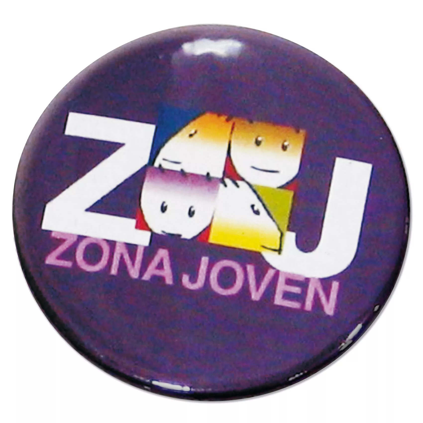 Chapas plástificadas todo color con imperdible