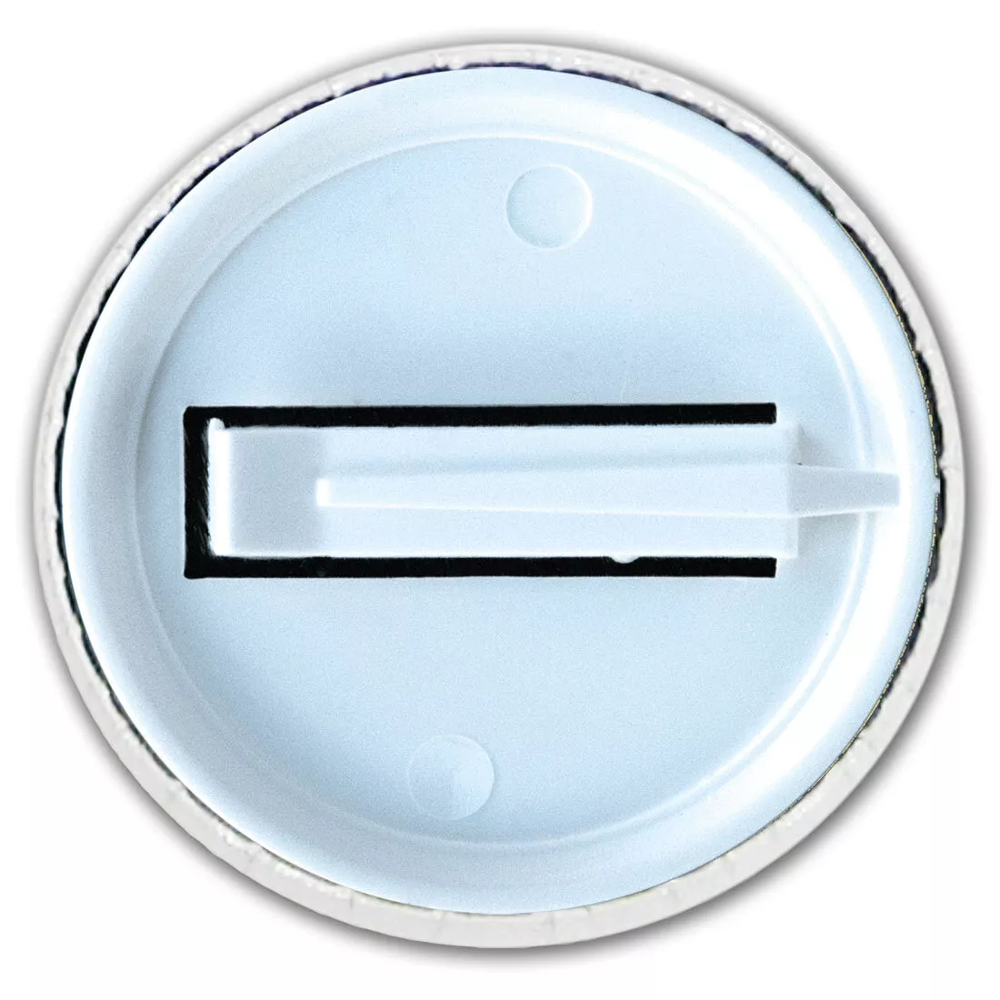 Chapas plástificadas todo color con patilla