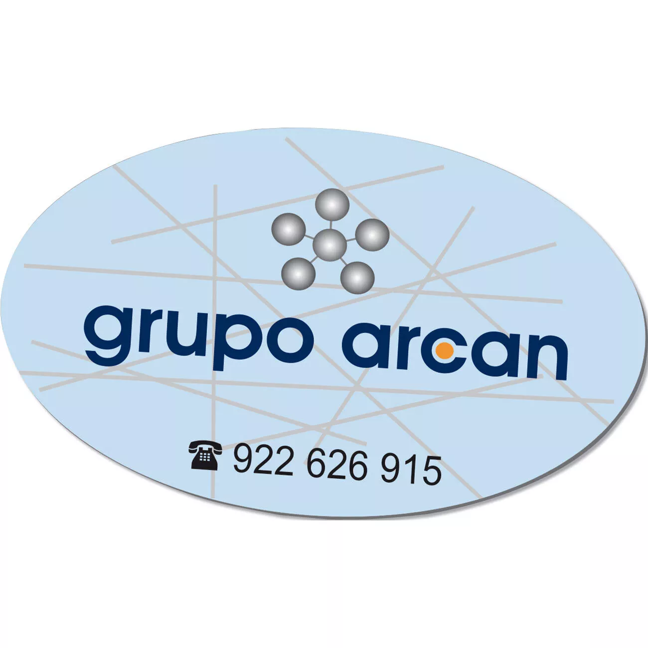 Iman flexible todo color  ovalado 0,5 mm grueso