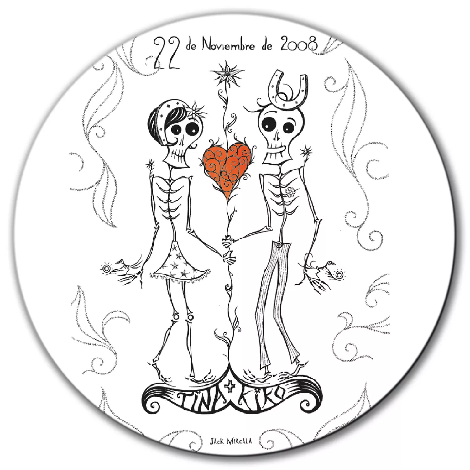 Iman flexible todo color  redondo 0,5 mm grueso