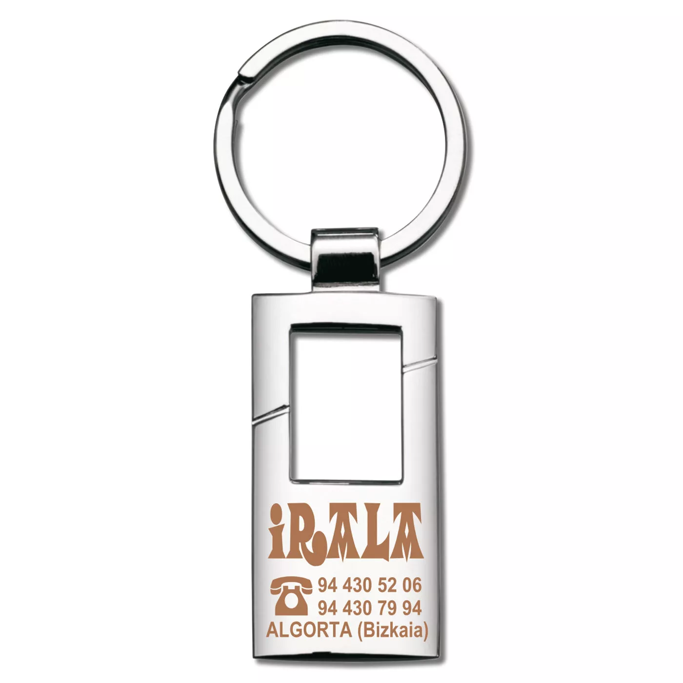 Llavero niquel pulido brillante