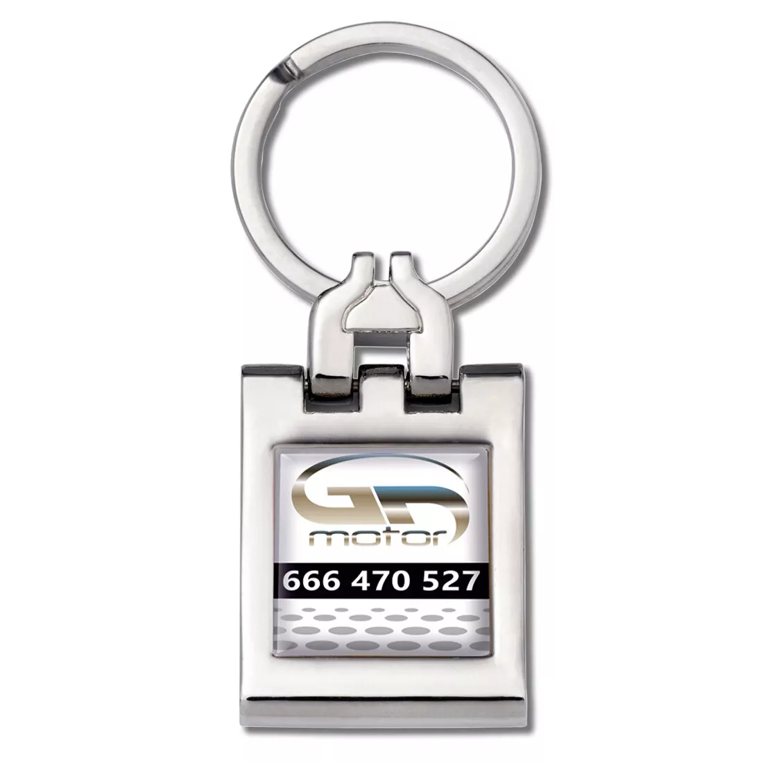 Llavero niquel pulido brillante,