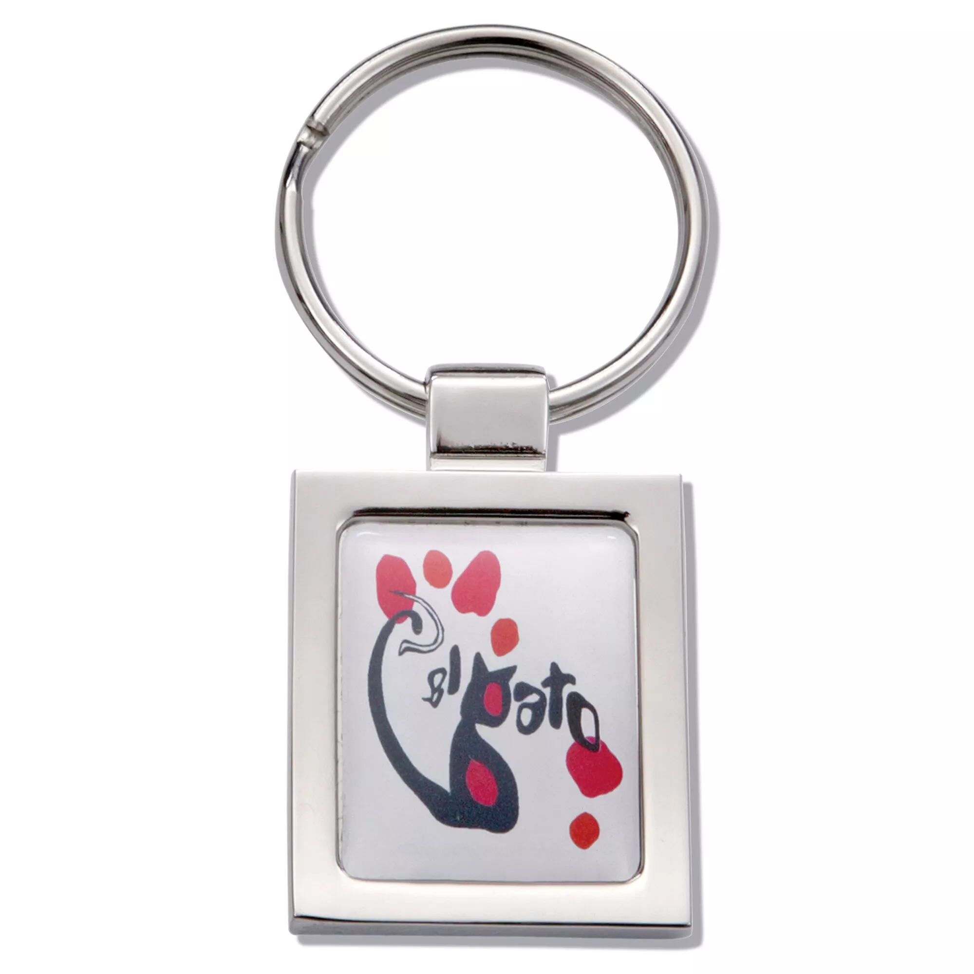 Llavero niquel pulido brillante, printer foto con resina 2 caras