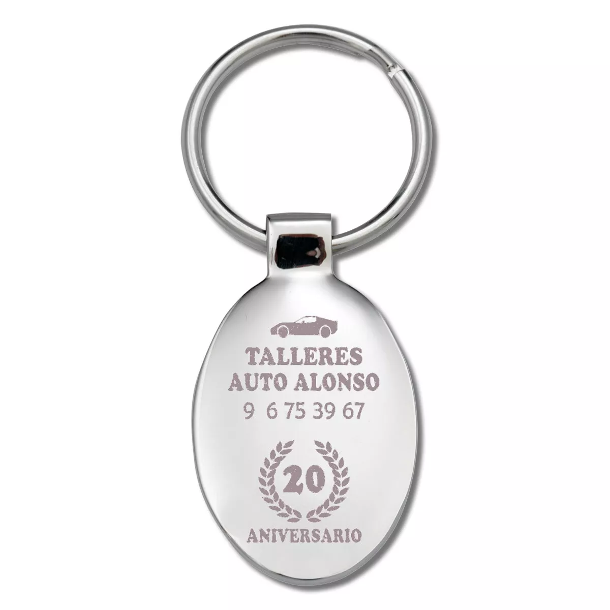 Llavero printer foto niquel pulido brillante printer 1 cara