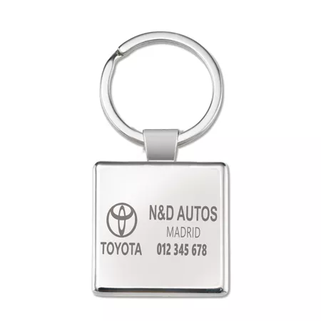 Llavero niquel pulido 1cara