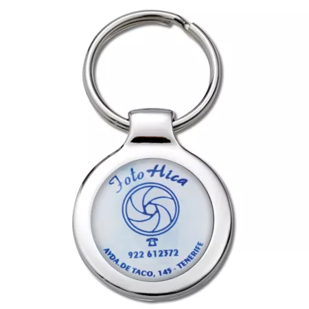 Llavero niquel pulido 1 cara