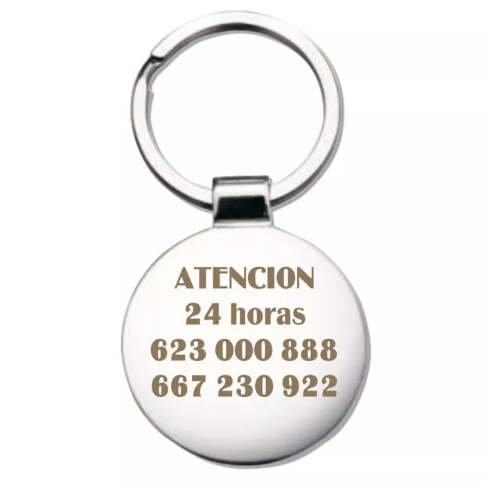 Llavero niquel pulido brillante