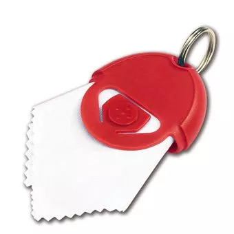 Llavero con pañuelo microfibra limpiador