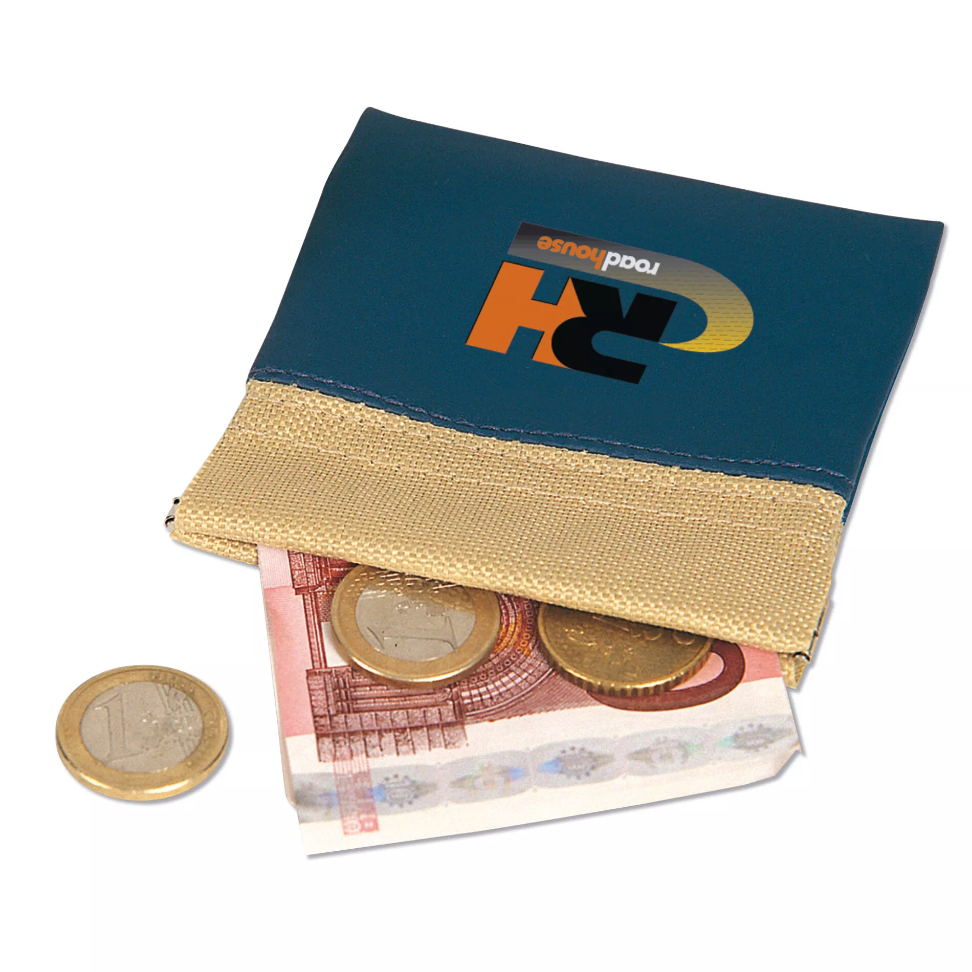 Monedero clic-clac simil piel