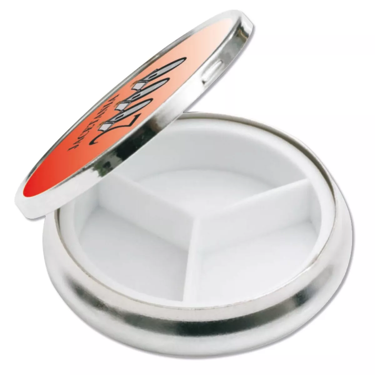 Pastillero redondo metal niquelado