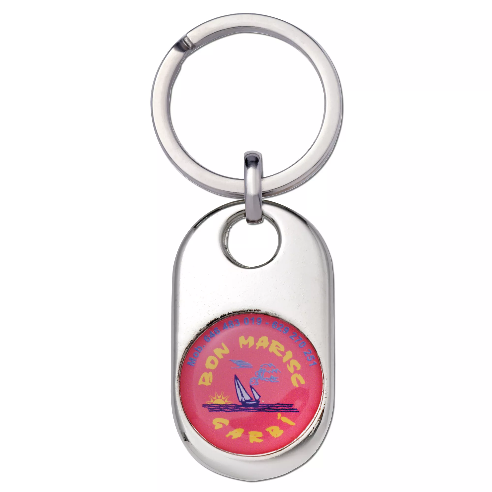 Llavero niquel pulido printer