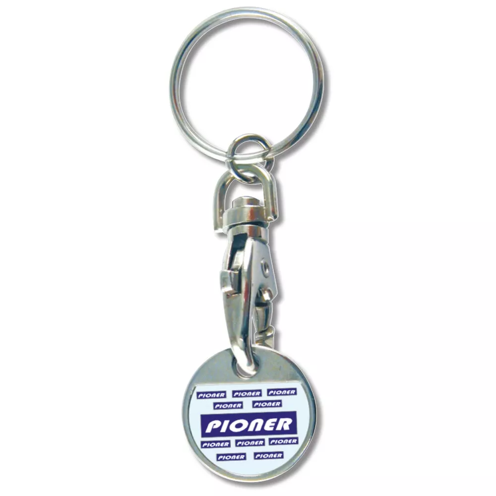 Llavero carro niquel adhesivo