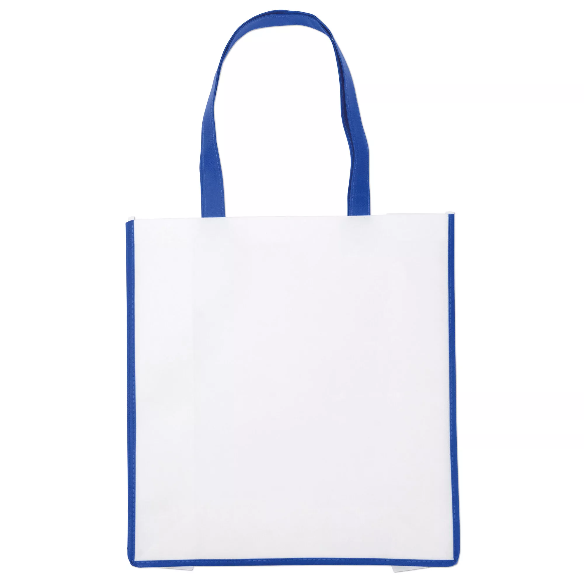 Bolsa non woven 80 gr/m2. tejido sin tejer. Con costuras cosidas color y asas a juego.